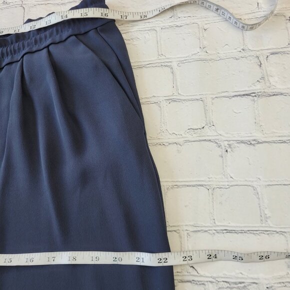 Zara Basic collection women’s navy blue pull on relaxed fit pants size L - Picture 7 of 12